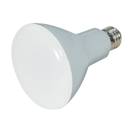 Satco Bulb, LED, 8W, BR30, Medium, 120V, Frosted White, 50K S28596